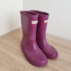 Purple Hunter boots girls 13